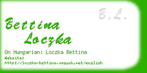 bettina loczka business card